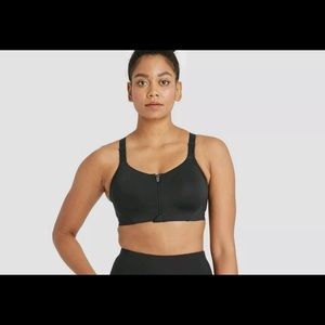 NWOT All in Motion Black Racerback Sports Bra S